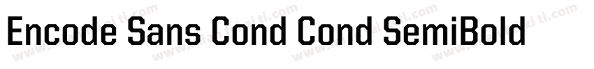Encode Sans Cond Cond SemiBold字体转换